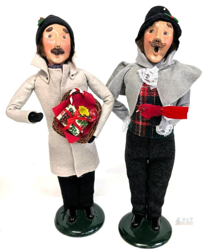 Vintage Byer's Choice 1993 / 1994 "THE CAROLERS" Up To 13" Tall, With Boxes