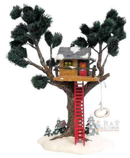 Dept. 56 Original Snow Village Treetop Tree House, 11" Tall, With Original Packaging