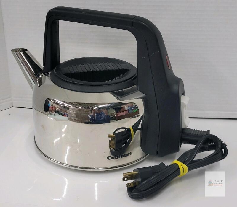 Cuisinart Electric Water Kettle - Model # LEK-1L . Tested Powers Up ,Not Tested Beyond Power Up