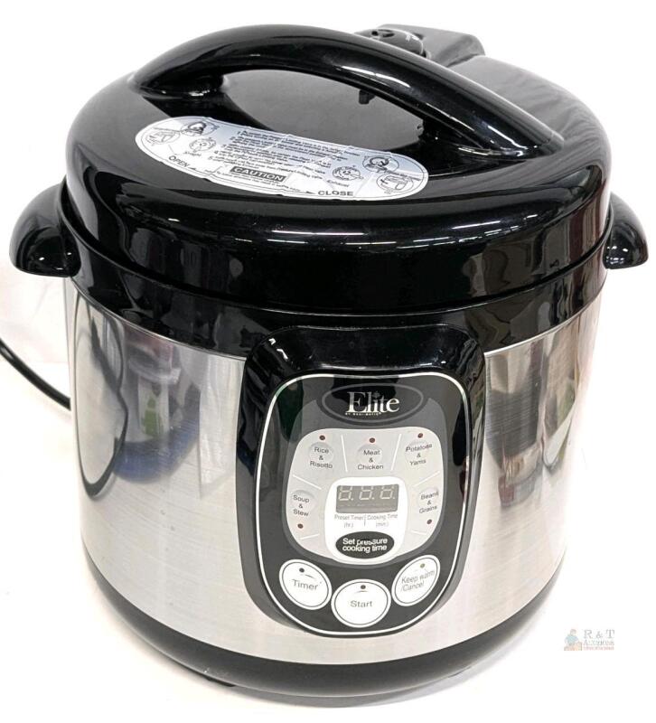 Elite Premium Maxi-Matic Electric Slow Cooker / Pressure Cooker EPC-807 , Elite Platinum 8-Quart 1200 Watts Digital Pressure Cooker with Non-Stick Pot