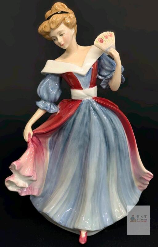 Vintage ROYAL DOULTON Bone China Figurine | 1991 Figure of the Year "Lady Amy" - HN 3316 | 8.75" - No Chips or Cracks