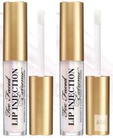 2 New TOO FACED Lip Injection Extreme Lip Plumper | Long Lasting Lip Plumping Gloss Serum, Travel Size 1.5g ea