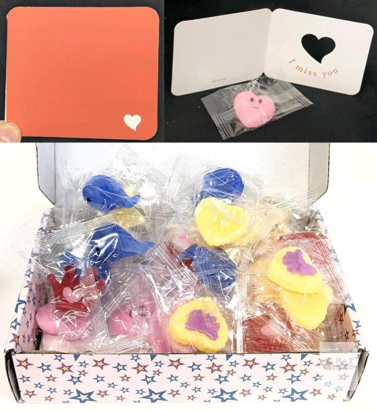 New 30pc Classroom Gift Cards & Soft Fidget Squishies Toys