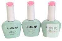 3 New BRIGHT PINK PEARL FireDeep UV Gel Nail Polish, 16ml Large Bottle Gel Polish UV/LED Soak Off Gel Polish