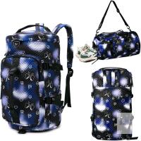 New Gym Bag for Women andKids,Travel Duffle Bag,Sports Gym Bag with Shoes Compartment and Wet Pocket,Weekender Overnight Bag