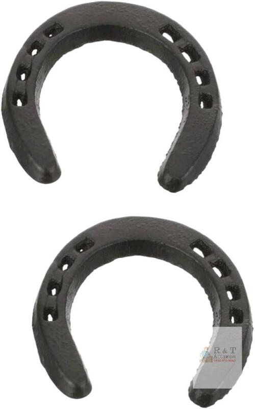 New 2pcs Cast Iron Horseshoe Wall Decor, Cottagecore Farmhouse Good Luck, 3" Tall Ea