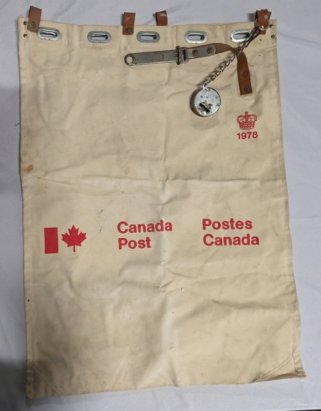 Vintage Canada Post Canvas Bag