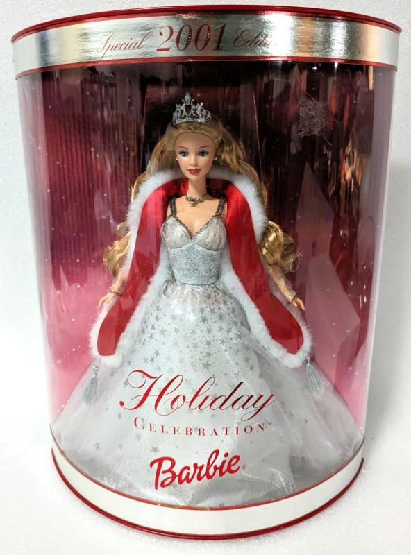 Vintage 2001 Holiday Celebration Barbie (Never Removed From Box)