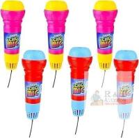New Chochkees Echo Mic, Kids Echo Microphones in, Durable and Lightweight, Fun Play Toys, Fun Music Party Favor, 9.5" Inches (6-Pack)