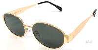 New Trendy Retro Oval Sunglasses for Women Men Small Metal Frame Sun Glasses UV400 CIF3455 X0042HWVPZ