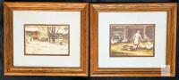 2 Vintage Framed Trisha Romance Prints, 14.35" &times; 12.25"