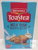 Britannia ToaStea Milk Rusk, 560g (19.75 oz), 2 Packs, Vegetarian, Crisp Biscotte au Lait, UPC 8010163346851