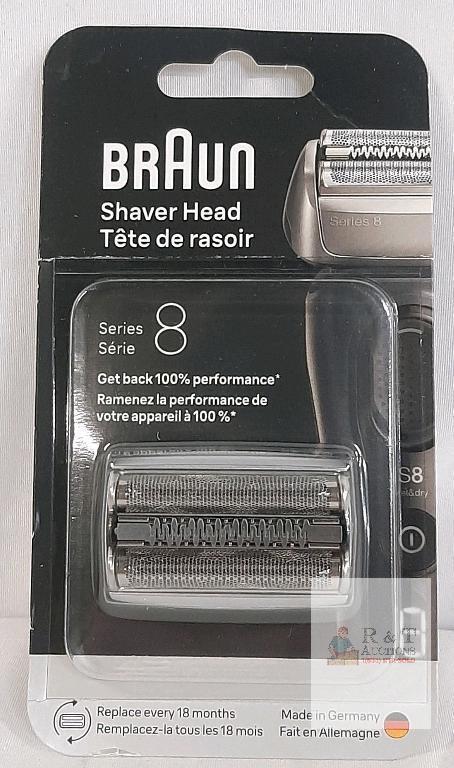 Braun 83M Shaver Head for Series 8, Genuine Replacement Cassette, Made in Germany, New Sealed