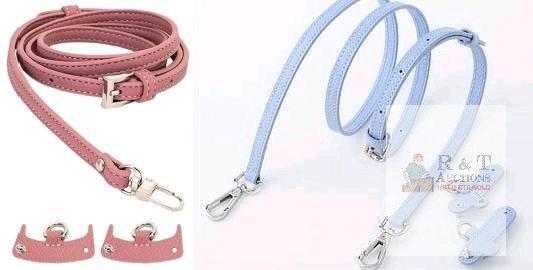 2 New Mini Bag Replacement Strap Kits, Leather No-Punch Shoulder Strap for Long Champ Mini Bag, Replacement Handbag Conversion Accessories