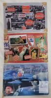 3 Coca-Cola Tin Picture Plaques, 12"x8", Vintage Reproduction Signs, Polar Bears & Women Designs