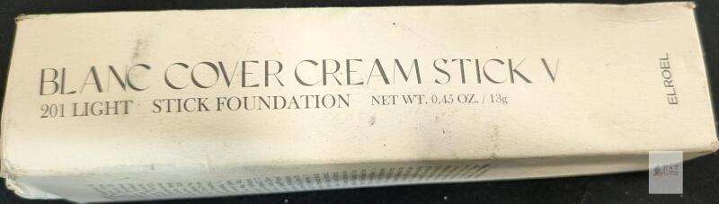 ELROEL Blanc Cover Cream Stick V 201 Light, Stick Foundation, 0.45 oz (13g), EXP 2025-09-10