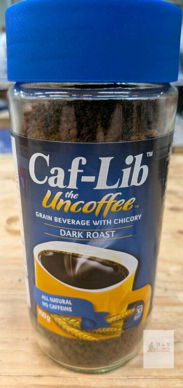Caf-Lib Dark Roast Grain Beverage, 150g, Naturally Caffeine-Free, Kosher Certified
