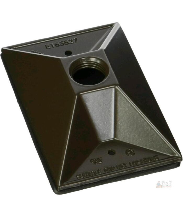 NEW Outdoor Electrical Box Cover Bell Outdoor 5186-2 Rectangular Cluster Cover, Bronze, 1/2" Hole, UL Listed, E163827