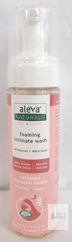 NEW Aleva Naturals Foaming Intimate Wash, pH Balanced, Witch Hazel, Tea Tree Oil, 200mL Pump, Vegan