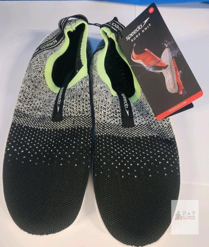Speedo Surf Knit Pro Women's Water Shoes, Size 5, Vanilla/Black, Non-Slip, Quick-Drying