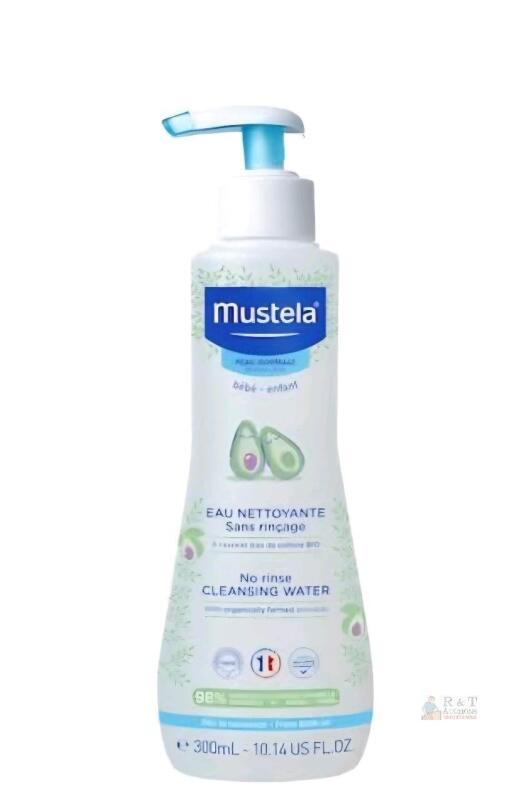 Mustela No Rinse Cleansing Water 10.14 fl oz (300 mL) Micellar, Baby/Child, 98% Natural