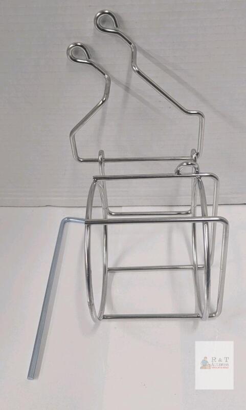 Universal Wire Cup/Drink Holder for Wheelchair, Walker, or Bed Rail &ndash; 4" Diameter, Hook-On Mount