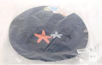Large 4-6Y Reversible Sun Hat, Starfish Print, i play. by green sprouts, Navy/Blue, FJKMS100L