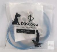 DDSColour Chew Proof Dog Leash, Steel Wire Rope, Blue, Heavy-Duty Clip, Model X004WEOA4R