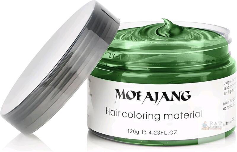 Mofajang Green Hair Coloring Wax 120g Temporary Hair Color & Styling, Exp 2029, New in Box