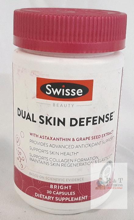 Swisse Dual Skin Defense, 30 Capsules, Astaxanthin & Grape Seed Extract, Batch 1060001840, Exp 08/2026