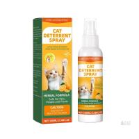 Herbal Cat Deterrent Spray, 100ml/3.38oz Long-Lasting Effect, Safe for Pets, People, Plants, Boxed