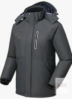 New sz 2XL MoFiz Men's Waterproof Ski Jacket Warm Winter Snow Coat Mountain Windbreaker Hooded Raincoat Fleece With Zip Pockets