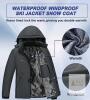 New sz 2XL MoFiz Men's Waterproof Ski Jacket Warm Winter Snow Coat Mountain Windbreaker Hooded Raincoat Fleece With Zip Pockets - 2