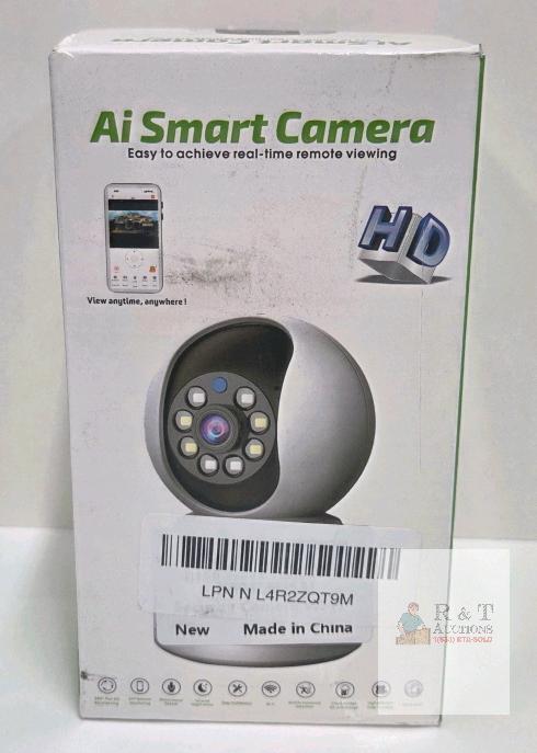 NEW AI WiFi Smart Camera 1080p HD, 360&deg; Pan Tilt, Two-Way Audio, Night Vision, Solar Rechargeable