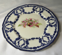 Antique Royal Doulton Blue Garland Plate