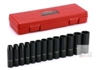 NEW Casoman CS257 13-Piece 3/8-Inch Drive Deep Impact Socket Set, 7mm&ndash;19mm, with Storage Case