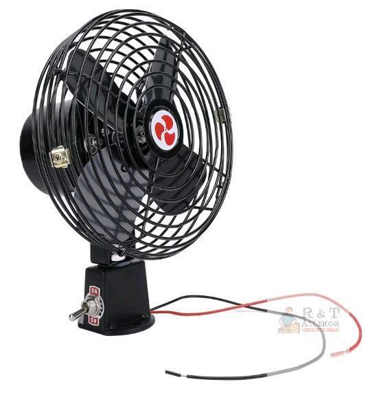 New 12V RV Cooling Fan with 2 Speed Switch Heavy Duty Quiet Metal Car Fan for Truck RV Car Boat Bus (6 Inch)<br/>