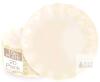 20 New Beige Plastic Plates Reusable 10 Inch - Unbreakable Plastic Dessert Plates - Scalloped Cake Plate for Weddings Camping Party Outdoor Picnics Dishwasher Safe BPA Free