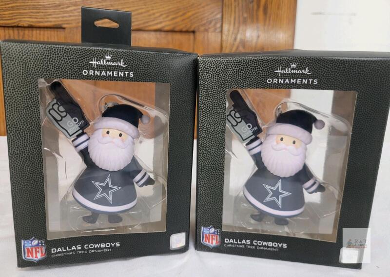 New - Two (2) Dallas Cowboys Ornaments