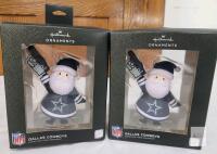New - Two (2) Dallas Cowboys Ornaments