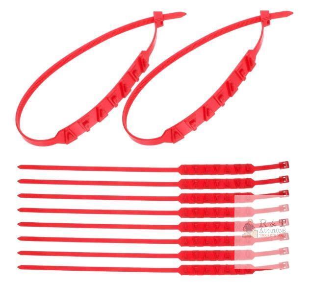 New 10pcs Reusable Anti-Skid Snow Tire Chains Universal Adjustable Zip-tie Emergency Portable Snow Tire Chains for Car Motorcycle