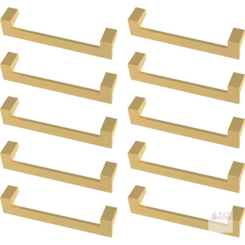10 New Franklin Brass Mirrored Kitchen Cabinet or Furniture Drawer 5 1/16" Center Bar Pull Multipack