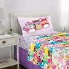 New Twin-Size SQUISHMALLOWS Microfiber 3-Piece Sheet Set, 1 Fitted Sheet, 1 Flat Sheet, 2 Reversible Pillowcases