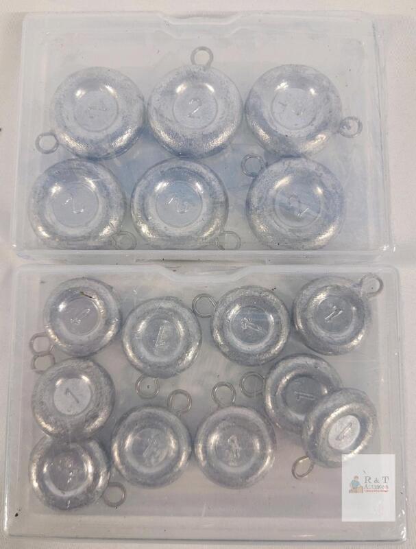 New - 2oz. & 1oz. Disc Sinker Fishing Tackle .