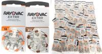 WOW! [exp 2028] 70 New RAYOVAC EXTRA 6-Pack Size 13/312 Hearing Aid Batteries