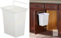 New Cabinet Door-Mounted Open Trash Bin / Trash Can, Screws Included 6.8" &times; 9.5" &times; 11.25"