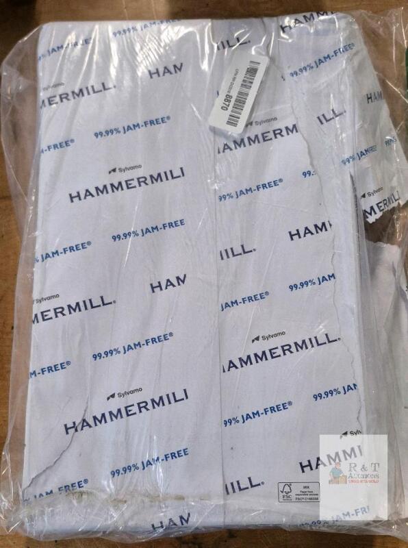 Hammermill Legal Size Copy Paper 20 lb 92 Brightness 8.5x14&rdquo; 500 Sheets FSC Jam-Free 105015