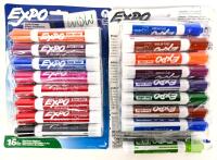 2 Packs of 16 EXPO Chisel-Tip Dry Erase Markers (Multicolor)
