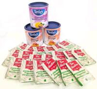 New Caffeine-Free Teas: Tetley Peach Orange &times;2 & Mango Passionfruit (20 bags ea) + 18 Tim Hortons Mint [bb 02/2029]