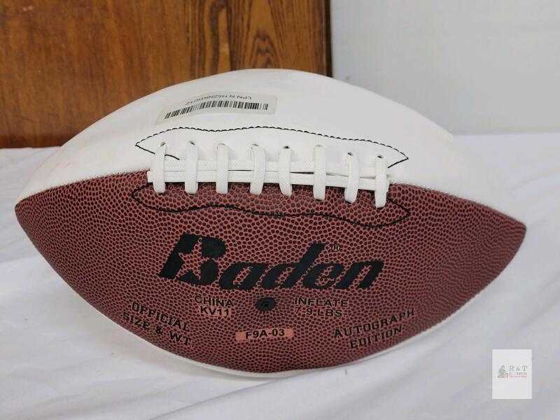 Baden F9A-03 Official Size Autograph Edition Football, White Panel, Collectible Display